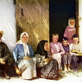 Russian settlers, possibly Molokans, in the Mugan steppe of Azerbaijan